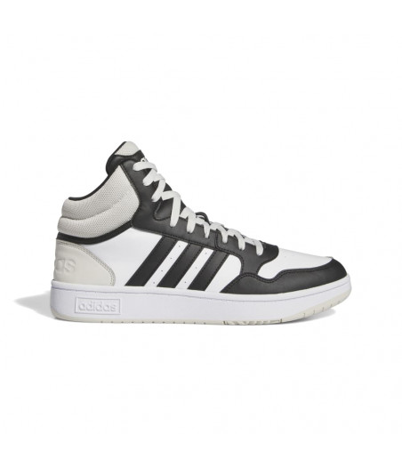 ADIDAS Hoops 3.0 Mid Ανδρικά Μποτάκια - ΑΣΠΡΟΜΑΥΡΟ