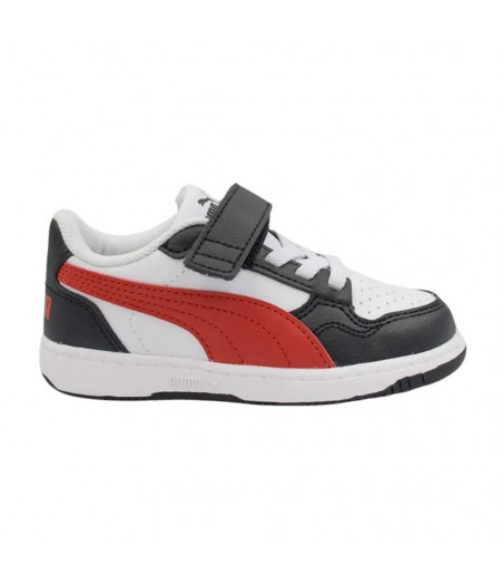 PUMA Reb-L Act Inf Παιδικά Sneakers - ΑΣΠΡΟΜΑΥΡΟ