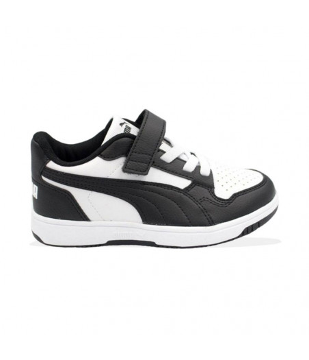 PUMA Reb-L Act Inf Παιδικά Sneakers - ΑΣΠΡΟΜΑΥΡΟ