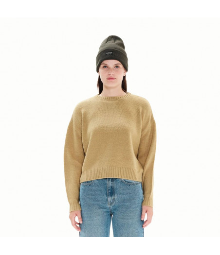 EMERSON Basic Knit Sweater Γυναικείο Πουλόβερ - Light Haki