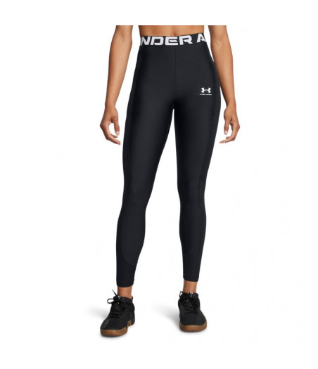 UNDER ARMOUR HeatGear® Rib Leggings Γυναικείο Κολάν - ΜΑΥΡΟ