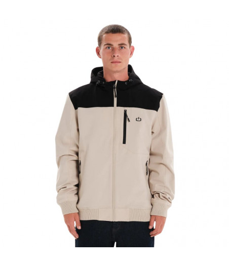 EMERSON M Hooded Bomber Ανδρικό Μπουφάν - ECRU/BLACK