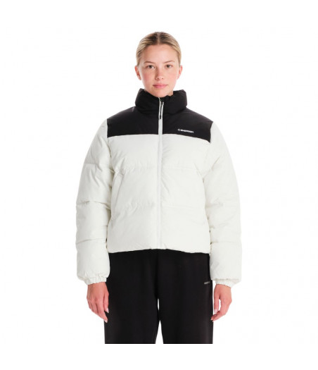 EMERSON Women's Puffer Jacket Γυναικείο Μπουφάν - OFF WHITE/BLACK