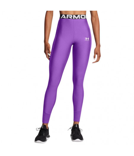 UNDER ARMOUR HeatGear® Rib Leggings Γυναικείο Κολάν - ΜΩΒ