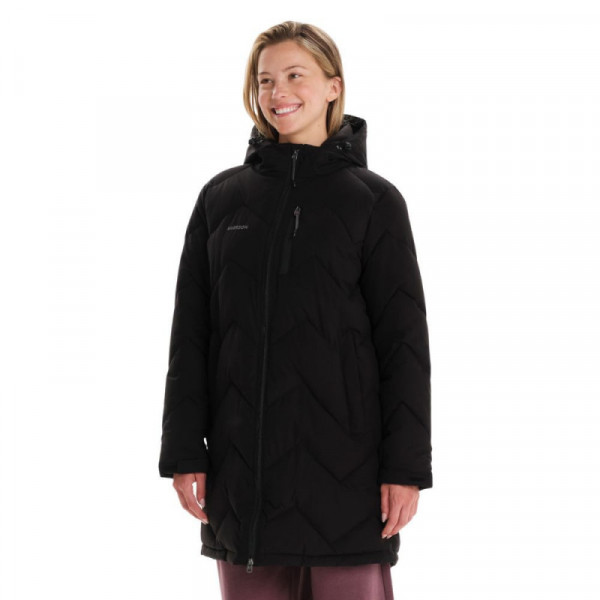 EMERSON W Hooded Long Puffer Γυναικείο Μπουφάν Παρκά - ΜΑΥΡΟ