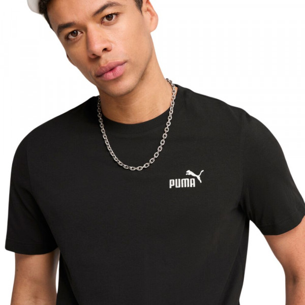 PUMA ESS Small No 1 Ανδρική Κοντομάνικη Μπλούζα - ΜΑΥΡΟ